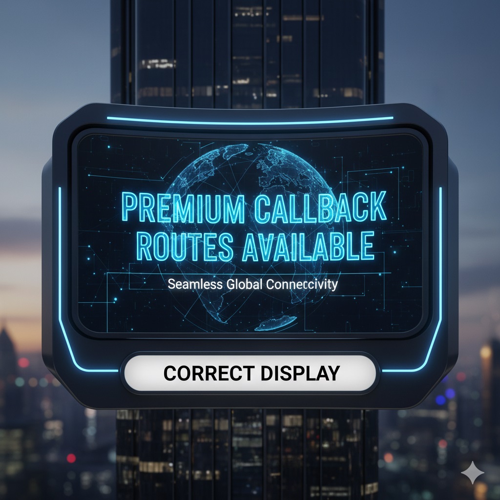 Premium Callback Routes Available – Correct Display