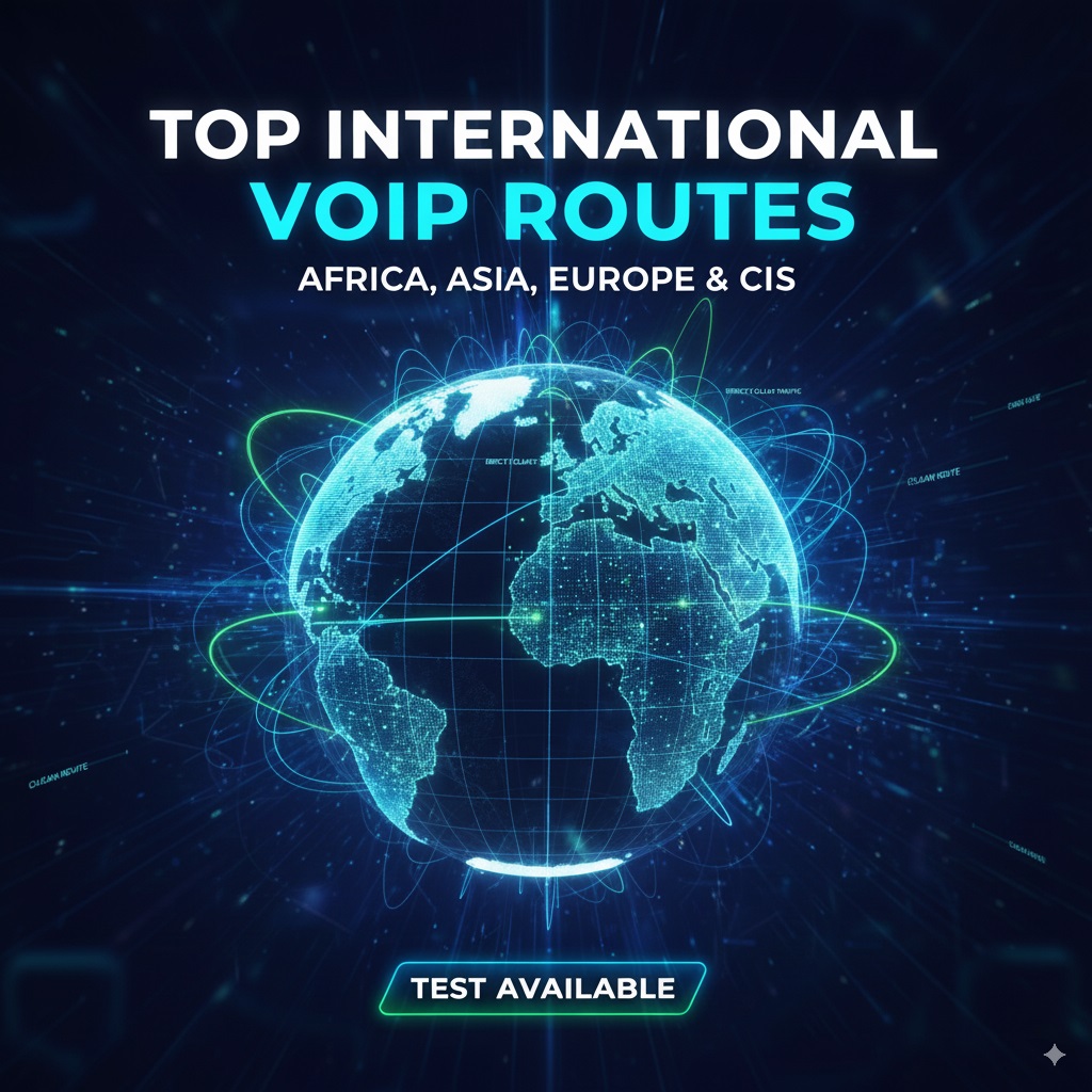 Top International VoIP Routes – Africa, Asia, Europe & CIS Direct Clean Traffic