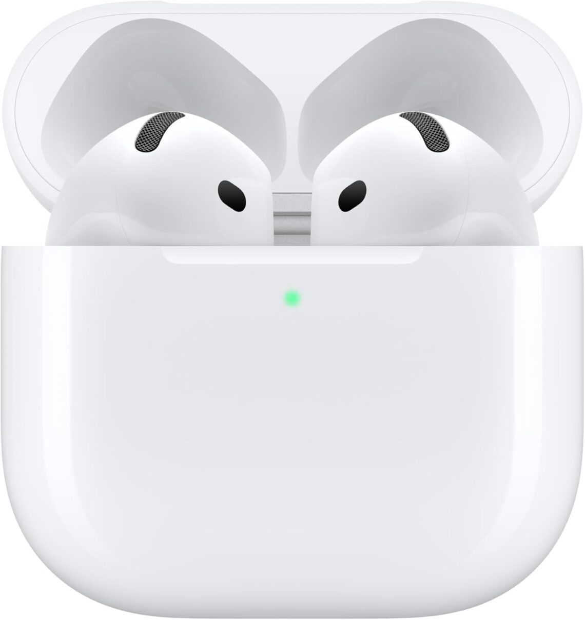 Apple AirPods 4 wireless Bluetooth earbuds, Active Noise Cancellation Apple AirPods, personalized spatial audio earbuds, USB-C and wireless charging AirPods, H2 chip high-fidelity Apple AirPods